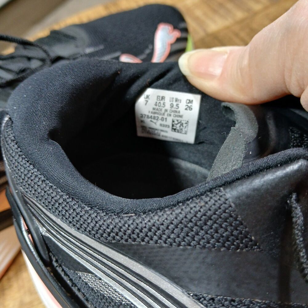 PUMA Run XX Nitro 2 Women's Running Shoes Black Koral Ice Pink Size 9.5 Athletic - Picture 15 of 16